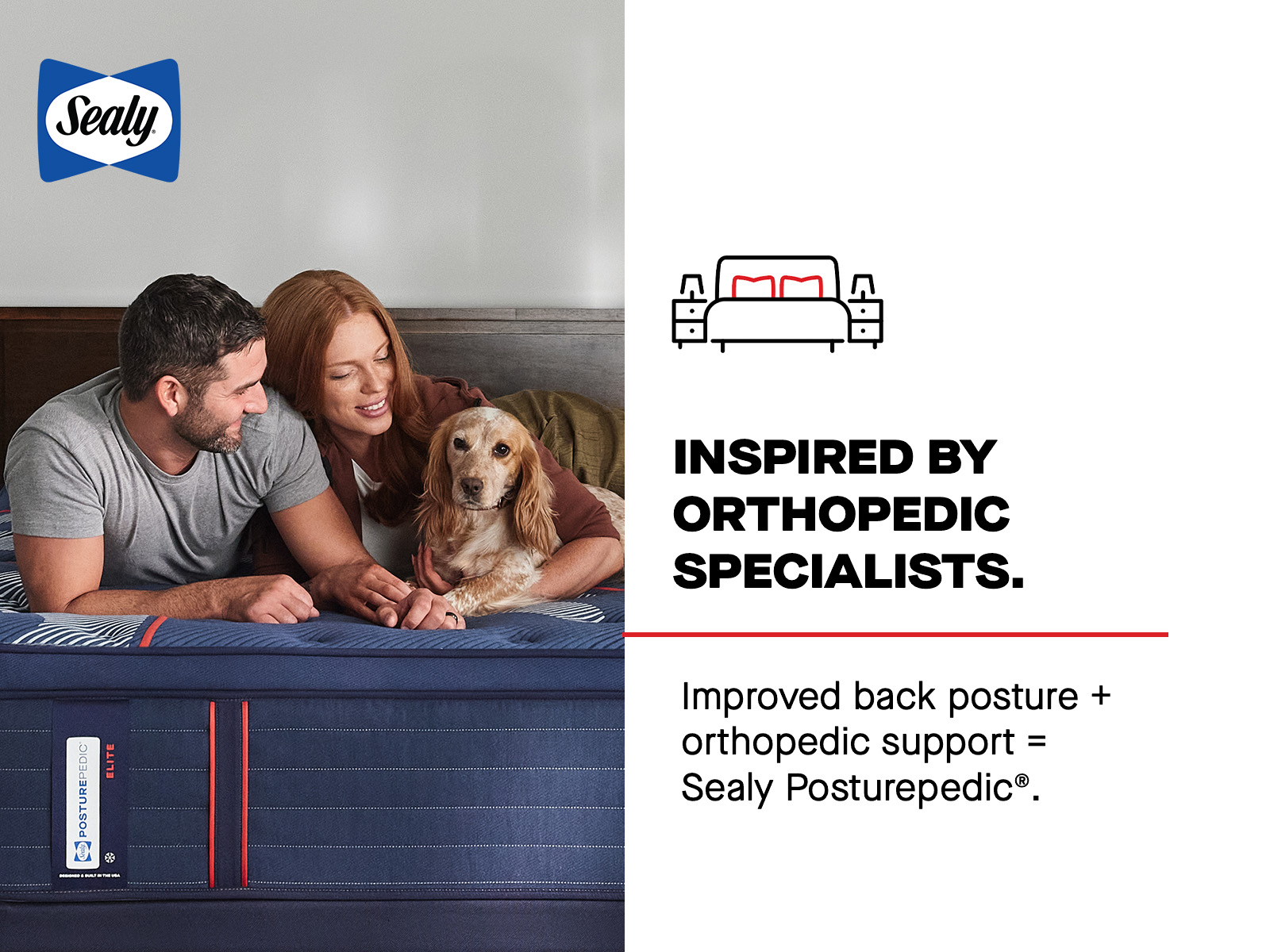 Sealy Posturepedic Elite Albany II Series Spring Firm Mattress, inspired by orthopedic specialists